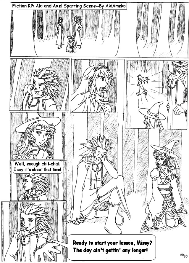 Aki and Axel Sparring Scene:P1