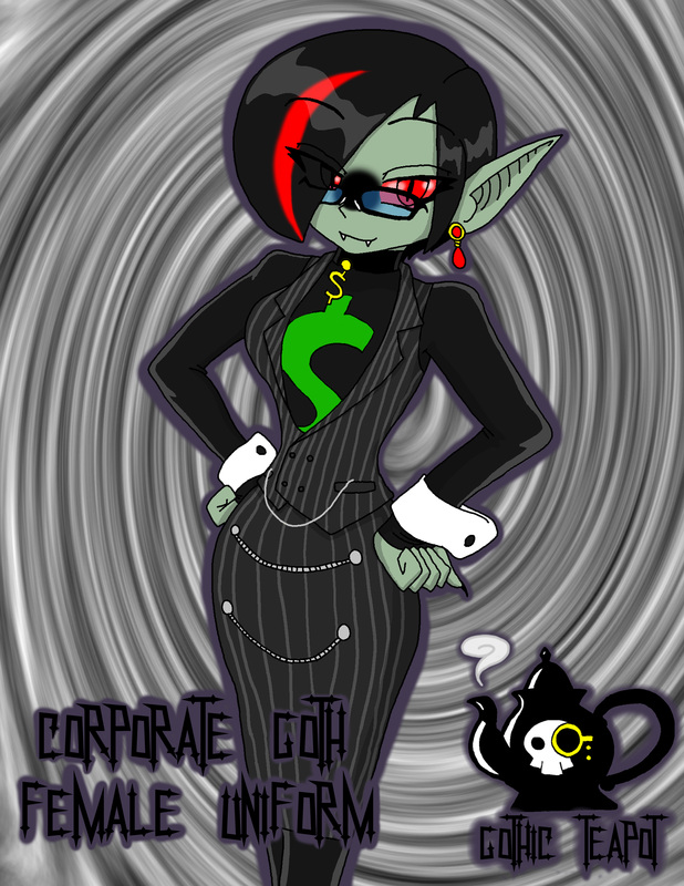 Gothic Teapot - Corp Goth