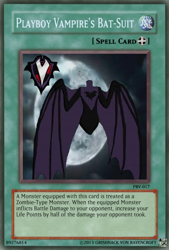 PBV - YGO Cards - Playboy Vampire's Bat-Suit