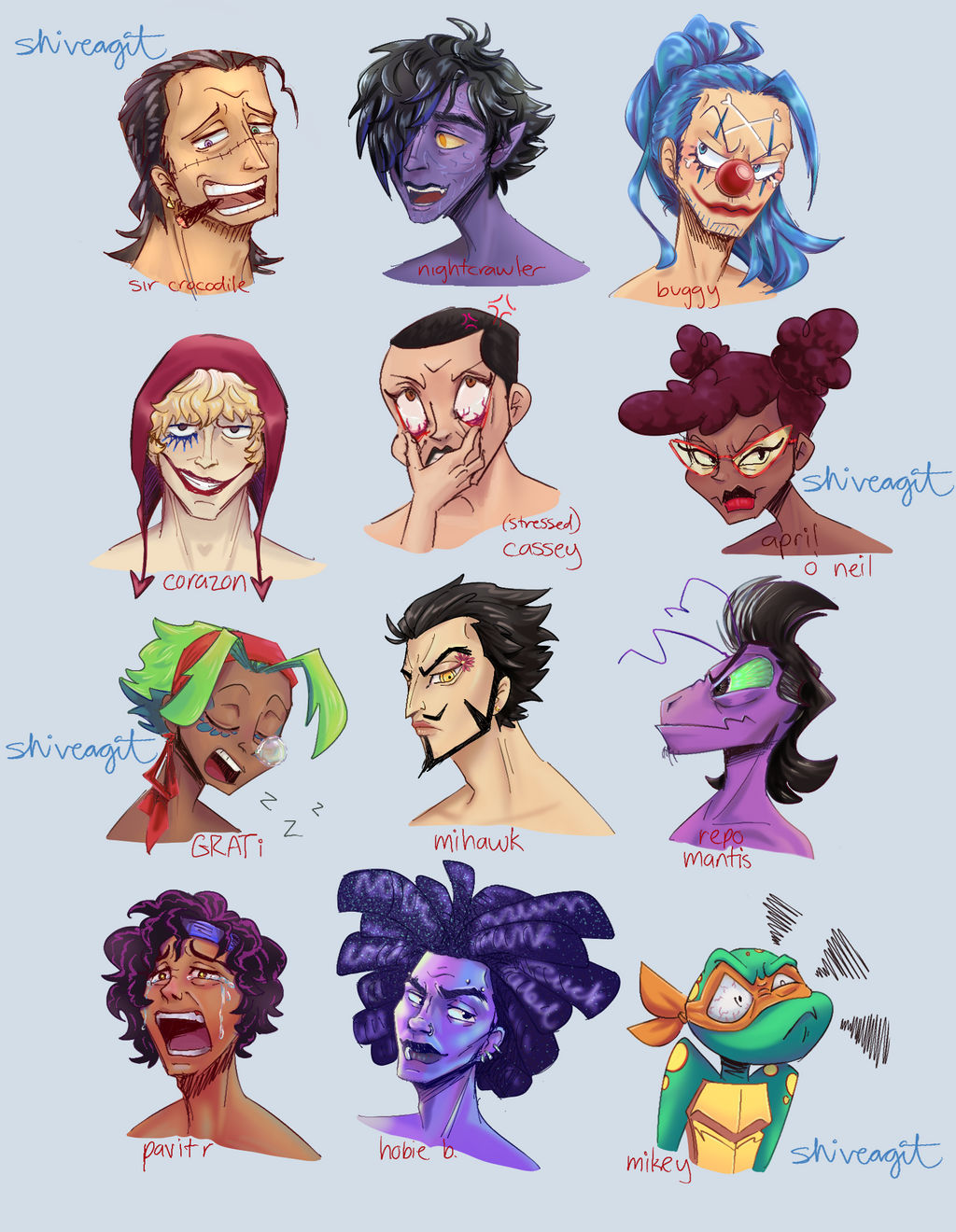 Color/Expression practice by defeatedart on DeviantArt