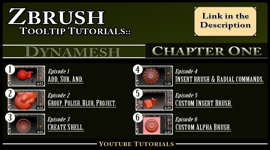 Zbrush ~ Tooltip Tutorials: Chapter One