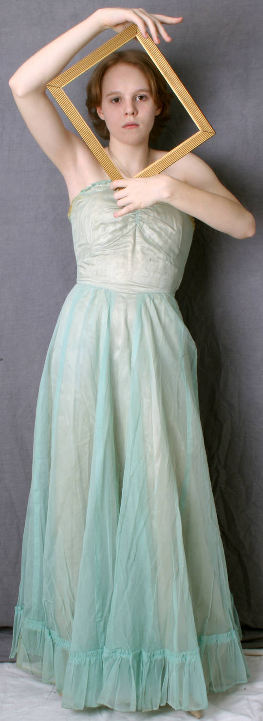 Turquoise Dress 1 by AttempteStock