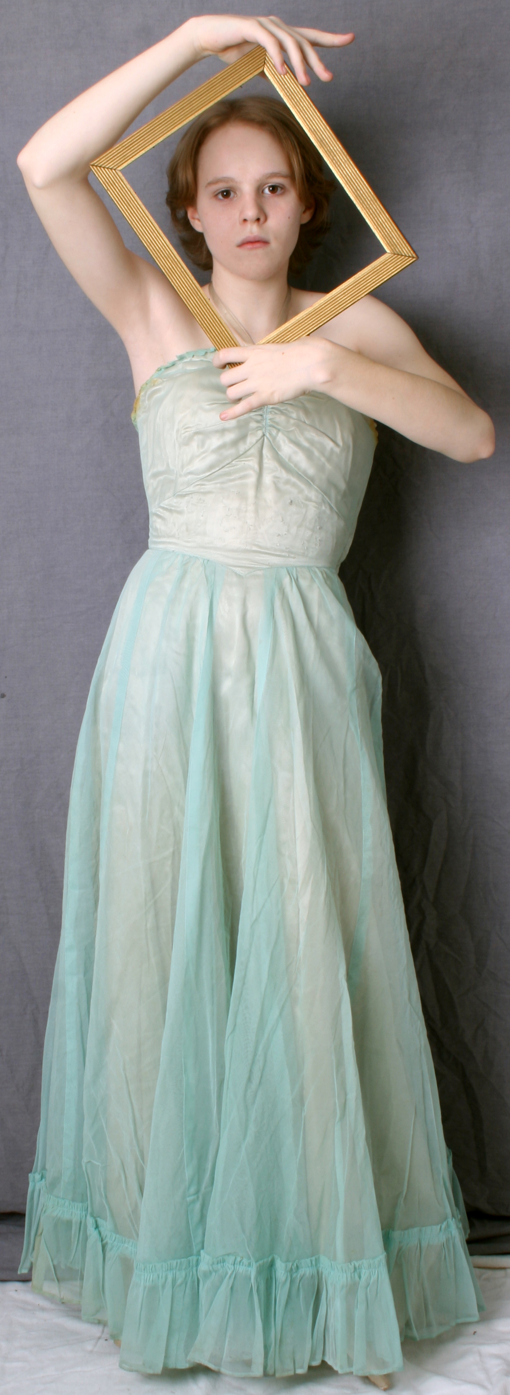 Turquoise Dress 1 by AttempteStock