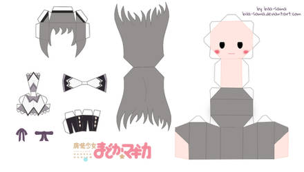 Homura Akemi Chibi Papercraft