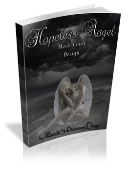 3D Hopeless Angel Mock Book Cover Large Size