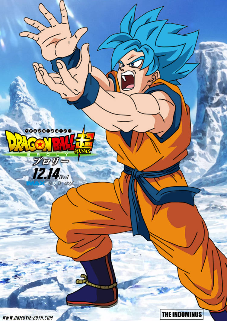 GOKU BLUE - DRAGON BALL SUPER BROLY POSTER by ...