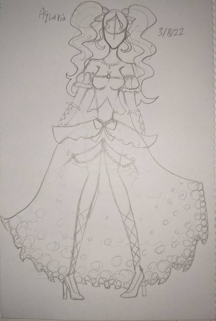 Dress sketch by NovaxmillyxArclight on DeviantArt