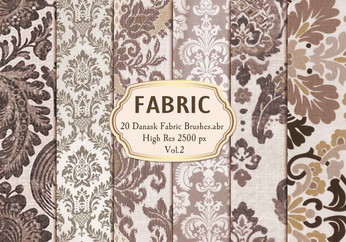 20 Damask Fabric Brushes.abr Vol.2