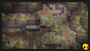 RPG Maker Tiles with Isometric Foliage