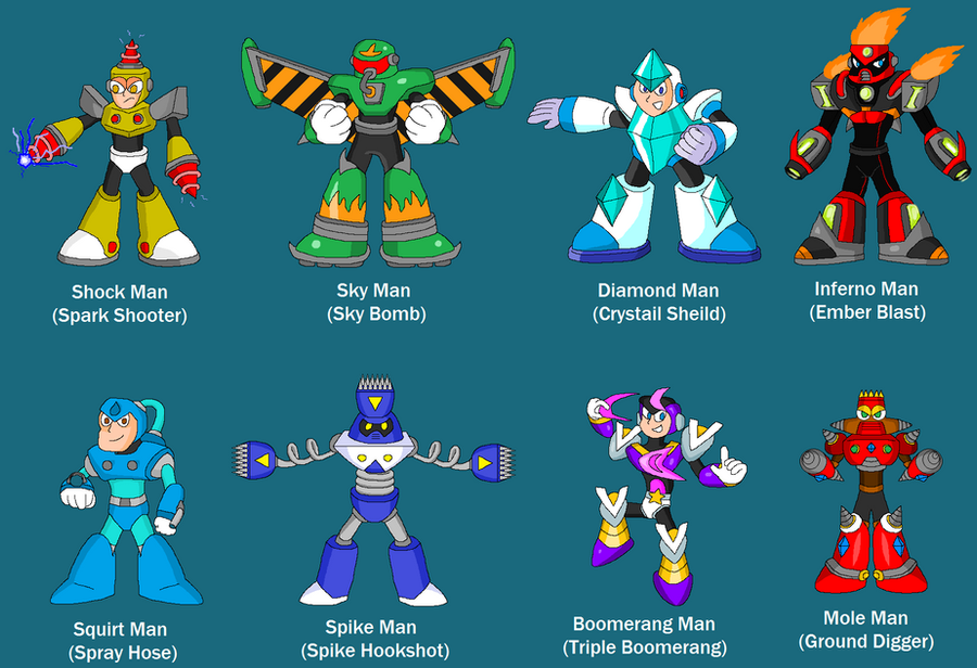 Gallery of Mega Man Robot Masters Sprites.