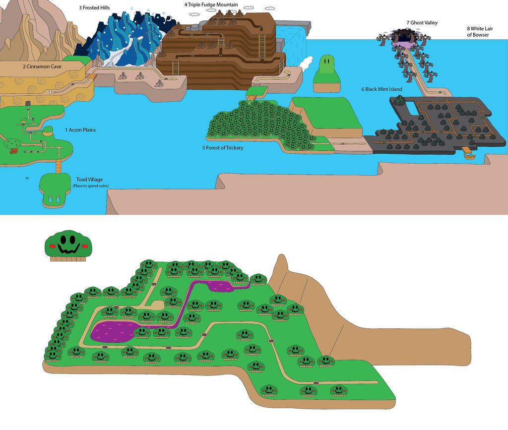 Unfinished Mario World Map by leduc-gallery on DeviantArt