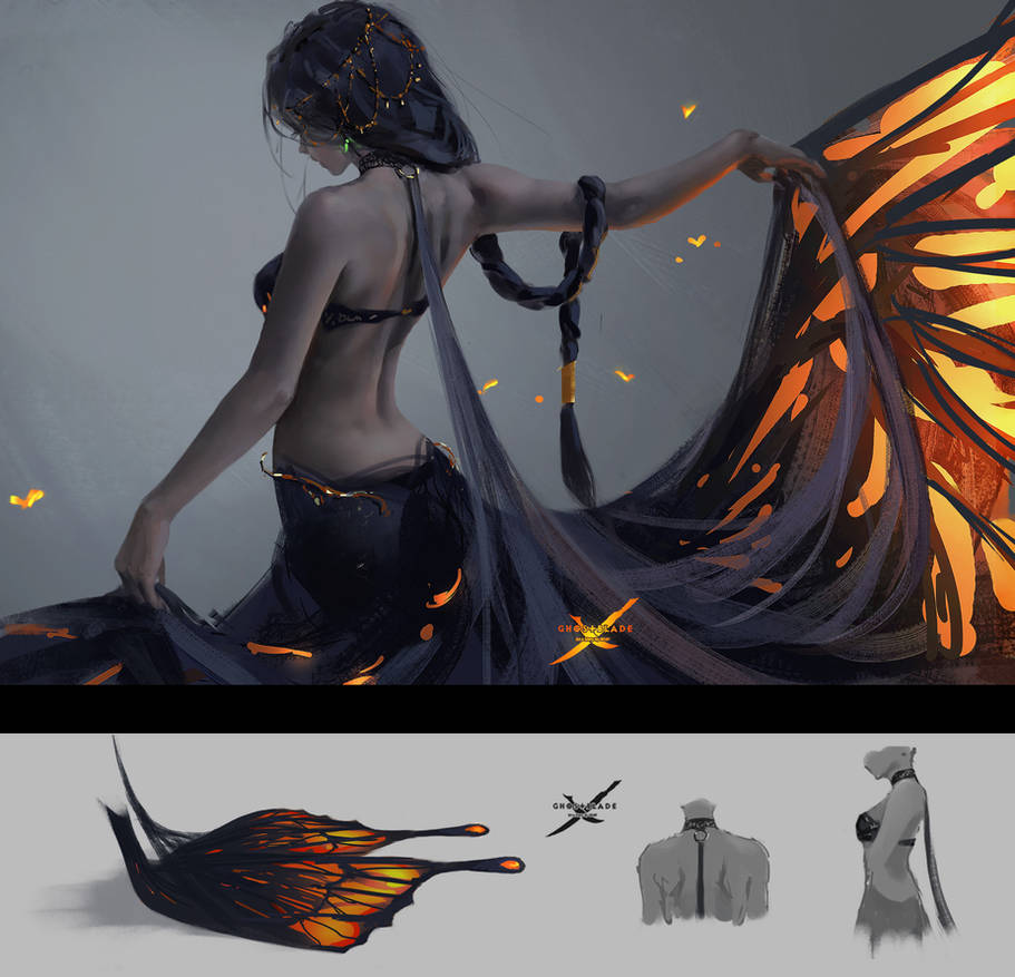 Butterfly by wlop