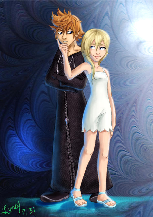 Namine Roxas commish: roxas and namine by limey404 on DeviantArt