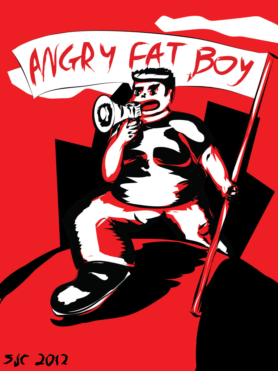 Angry Fat Boy Poster