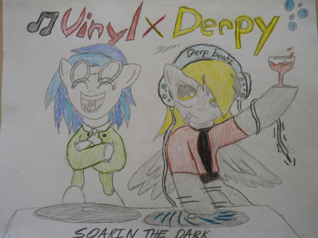 Vinyl X Derpy! by FingerDawg on DeviantArt