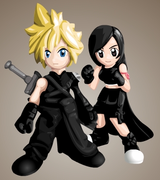 Cloud e Tifa