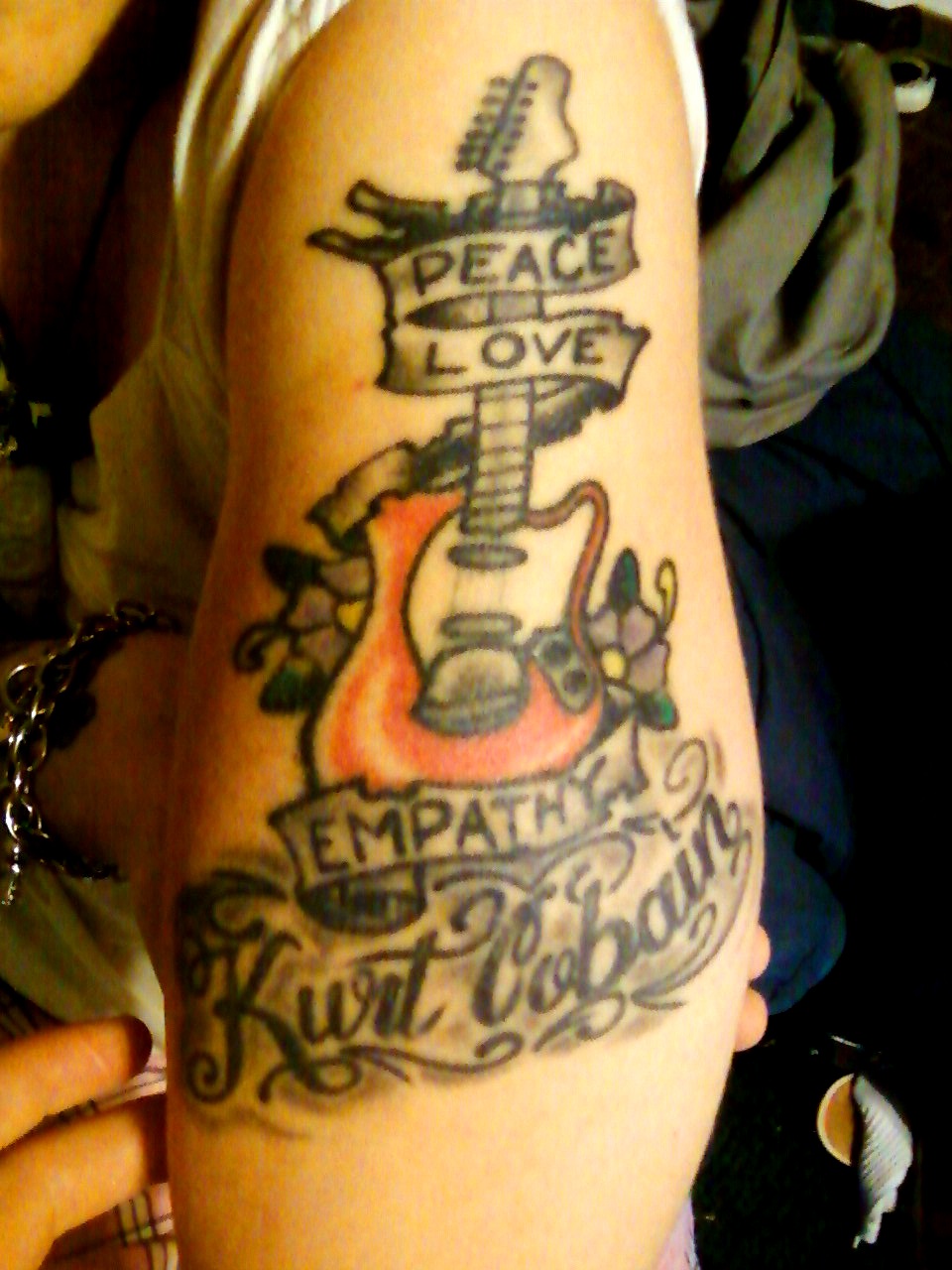 Peace Love Empathy - Kurt Cobain tattoo