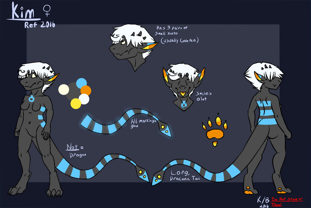 Fursona Ref: Kim (Subtype upgrade) by NE0-Adopts