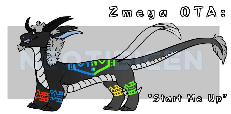 Zmeya OTA: Start Me Up (taken by STORMTEETH) by NE0-Adopts