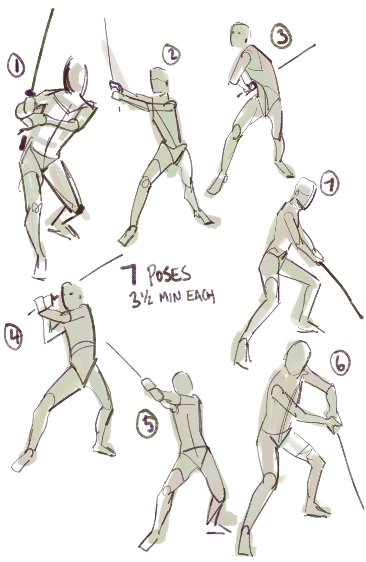 Sword Poses! by tonyd-arts on DeviantArt