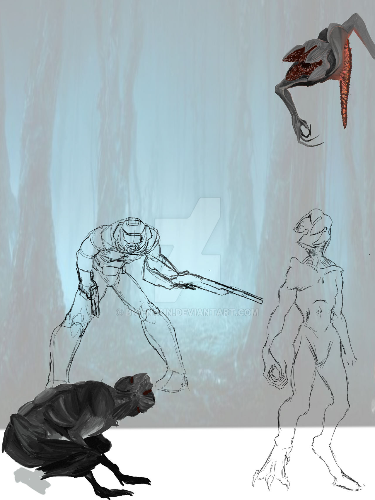 Random Doom Human A Strange Doom (WIP) by BigFnGun on DeviantArt
