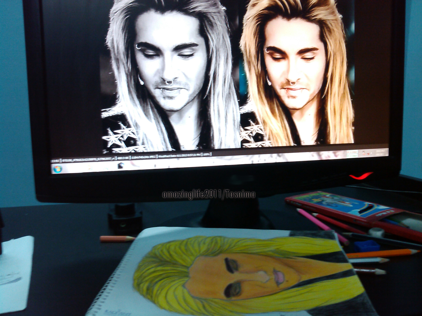 Bill Kaulitz Drawing Practice 2