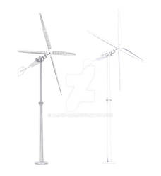 3D Windmill-outline