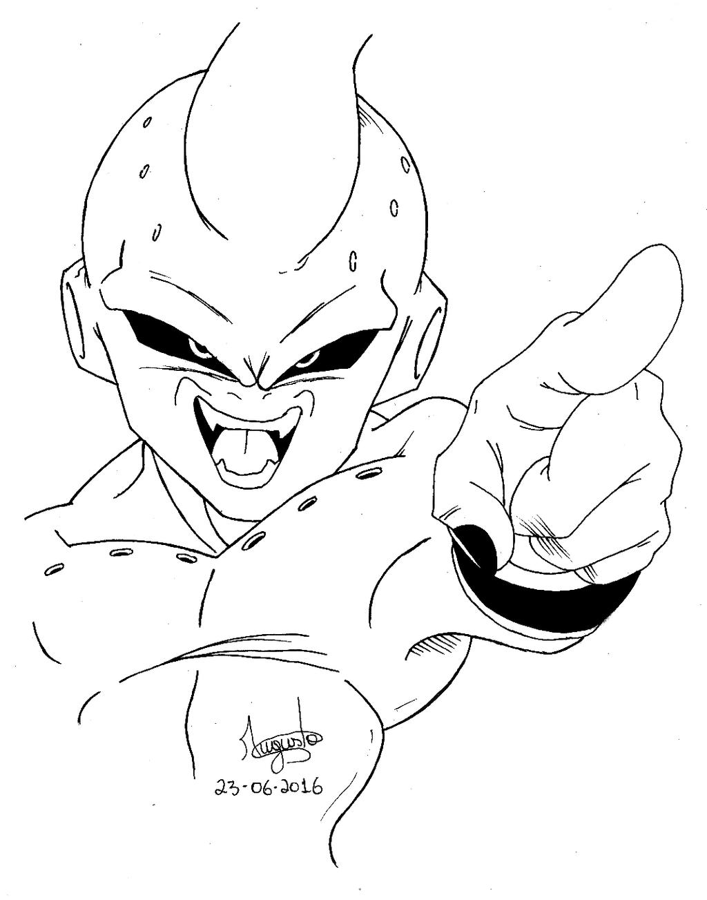 IZ Desenhos - Desenho do Kid Boo de Dragon Ball Z
