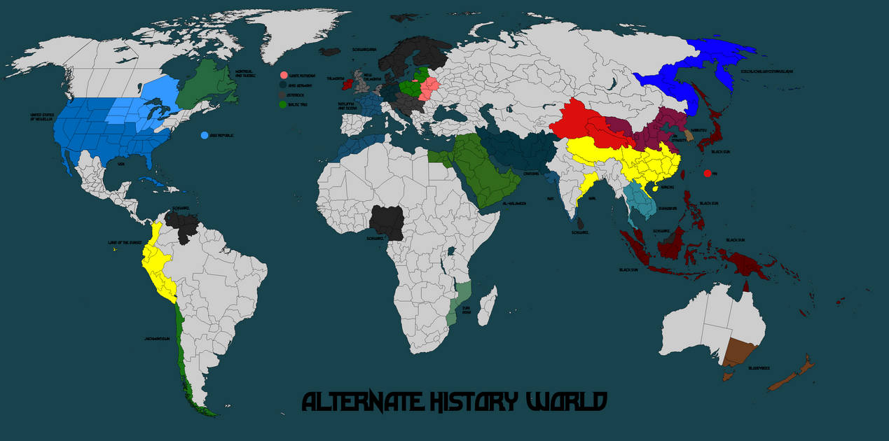 Altered World Map Alternate History World Map Mk-15 by Norbertus1757 on DeviantArt
