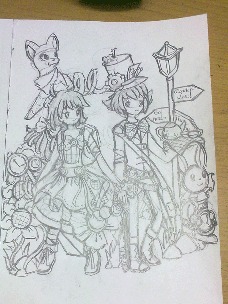 Welcome to Wonderland Sketch