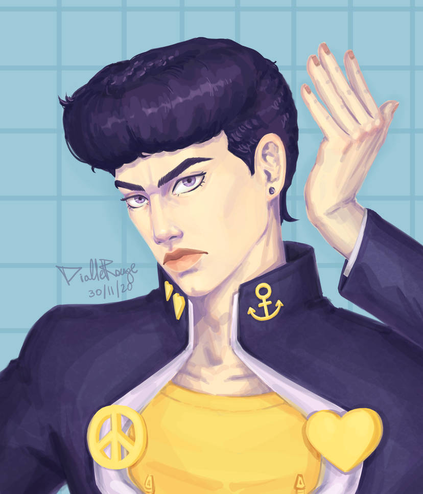 higashikata josuke from jojo's bizarre adventure by diablerougeart on ...