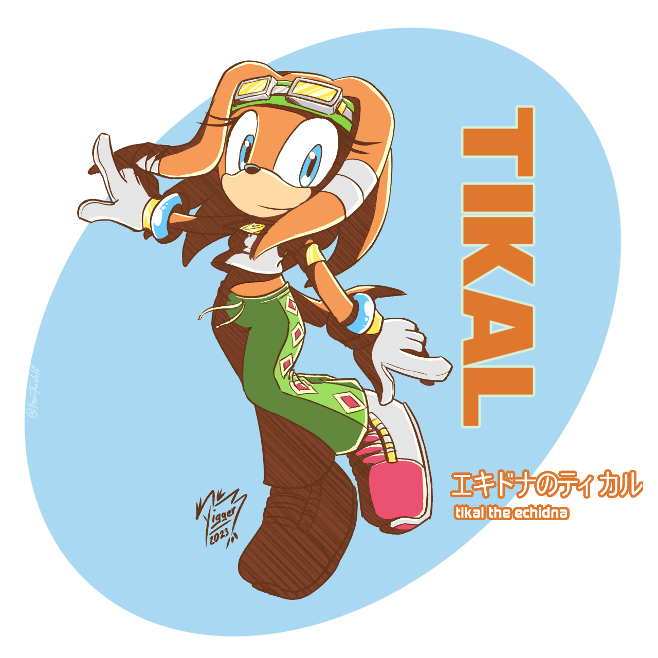 Tikal Sonic Riders style by YiggerTheWolf on DeviantArt
