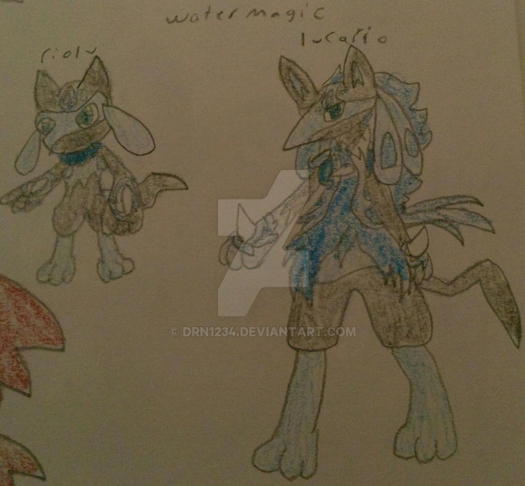 Delta riolu and lucario by drn1234 on DeviantArt
