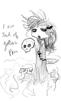 full of gothic pain