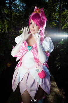 Cosplay Cure Blossom from Heartcatch Pretty Cure