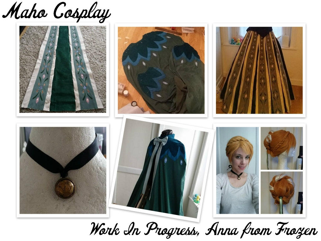 Work In Progress cosplay Anna from Frozen by MahoCosplay on DeviantArt