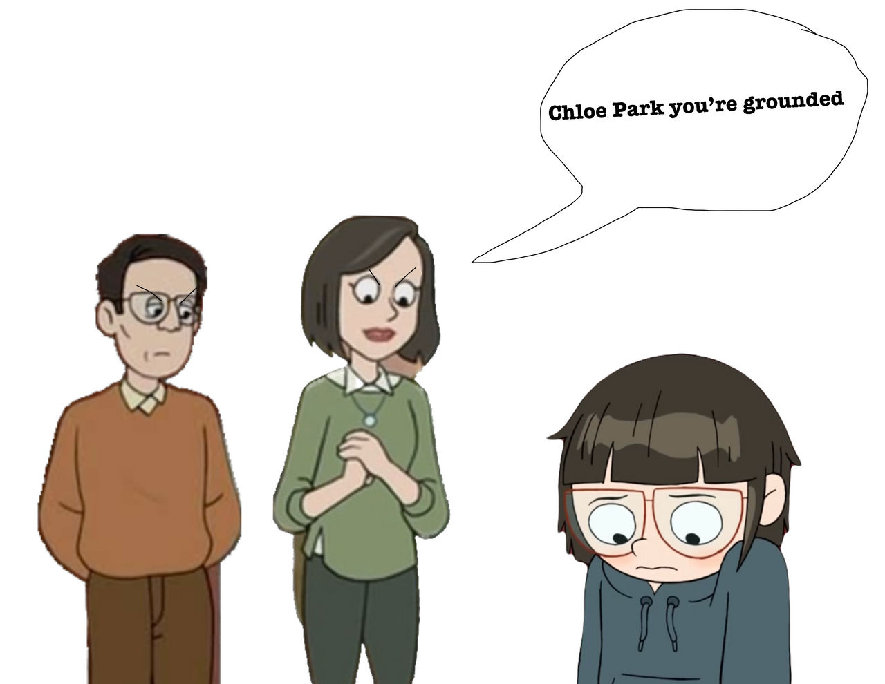 Chloe Park gets Grounded by Jalendavis on DeviantArt