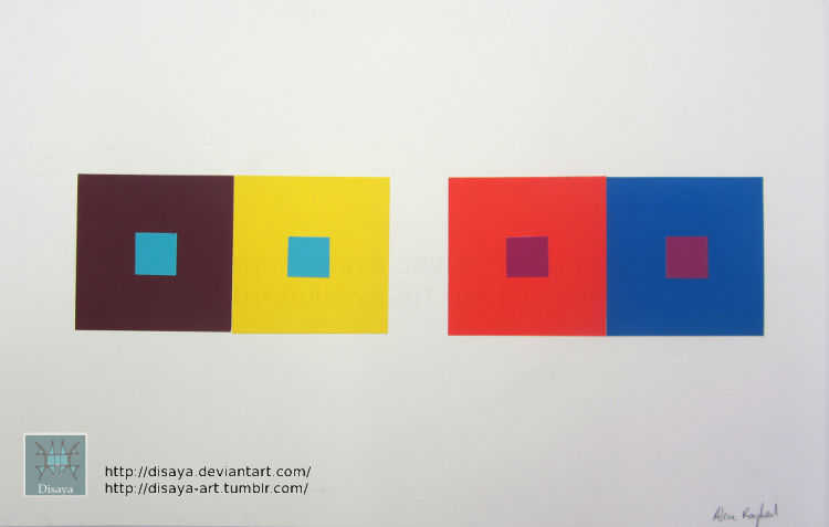 Two Color One Square One color appears as two-1 by Disaya on DeviantArt