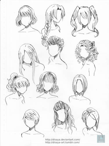 Drawing Realistic Anime Hair by DrawingTimeWithMe on DeviantArt