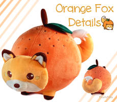 Orange Fox Plush Turn Around