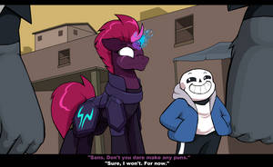 Tempest Shadow and Sans