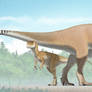 Allosaurus and Infant