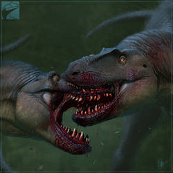 Theropod Face Biting: Daspletosaurus