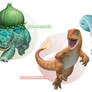 Realistic Pokemon: Bulbasaur, Charmander, Squirtle