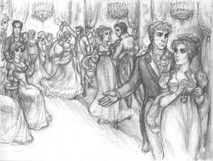 DANDIES AND DANDYZETTES ballroom sketch