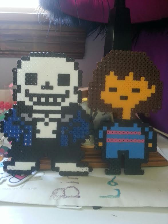 Frisk and Sans Perler bead