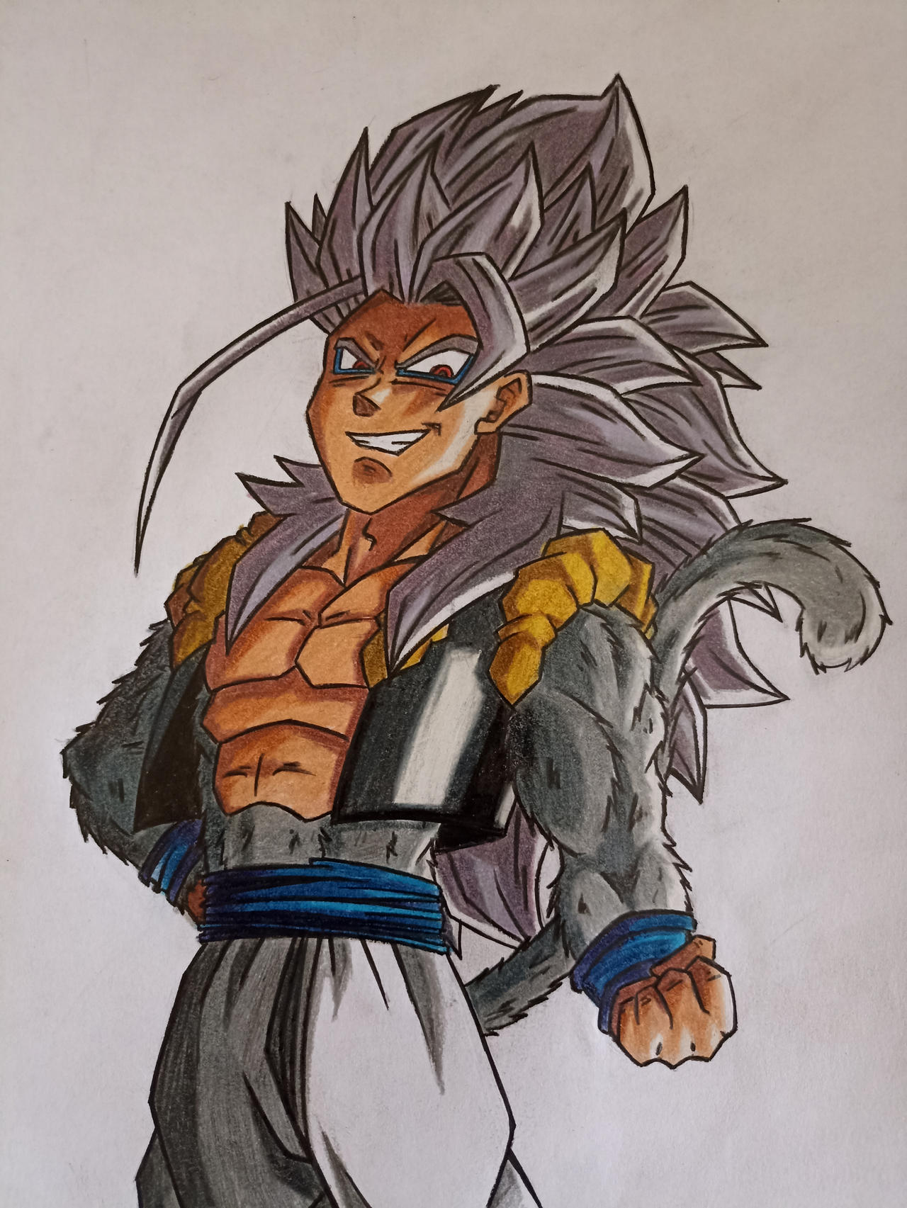 Ssj5 Drawing How To Draw Gogeta Ssj5