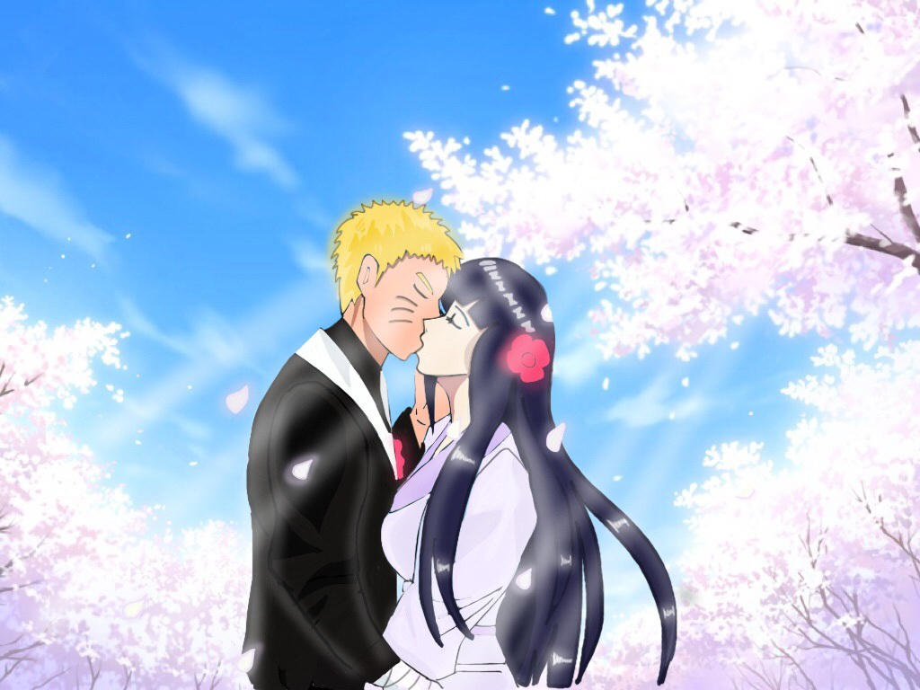 naruhina wedding kiss by DreiBee07 on DeviantArt