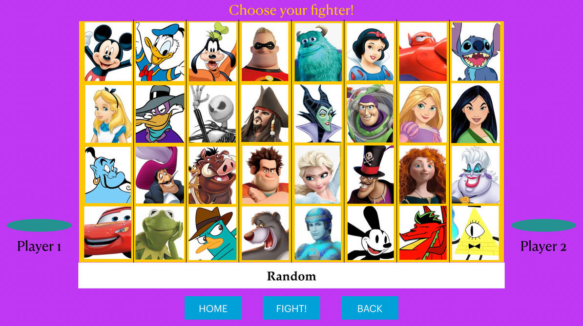 Cartoon Fighters Deviantart Roster My Disney platform fighter roster (Version 2) by lukemorgan235 on ...