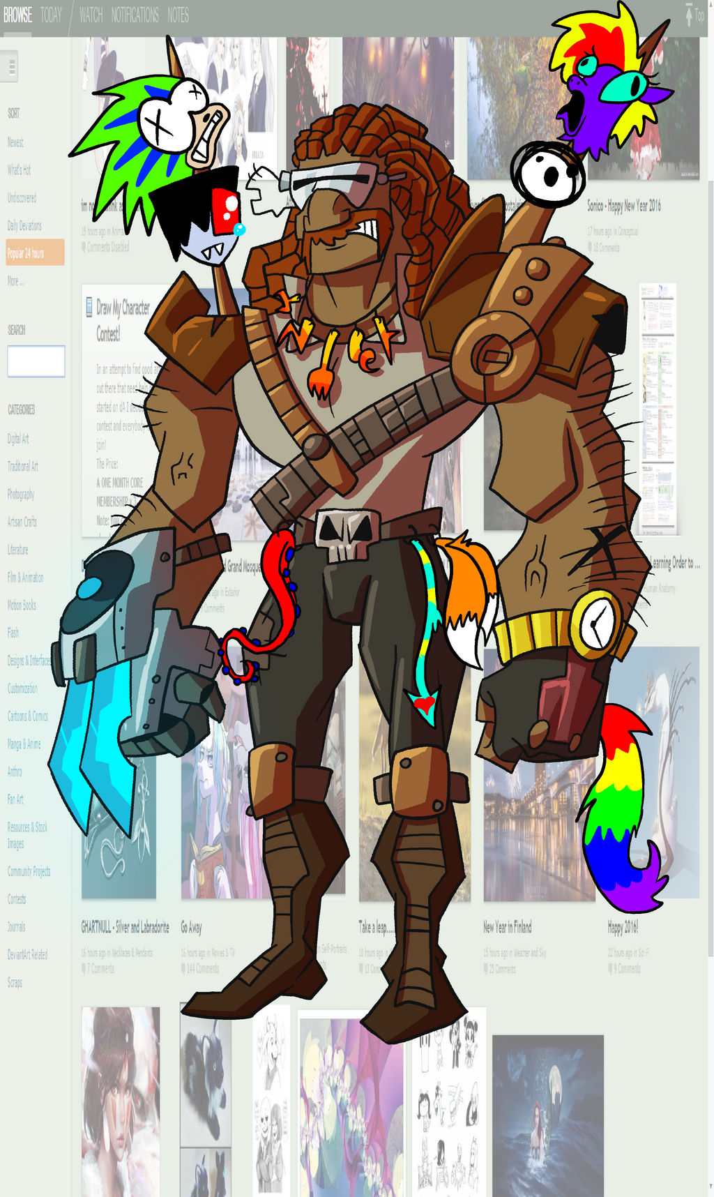 CDC Jan 2016 Day 1 - The Bad OC Bounty Hunter by EVanimations